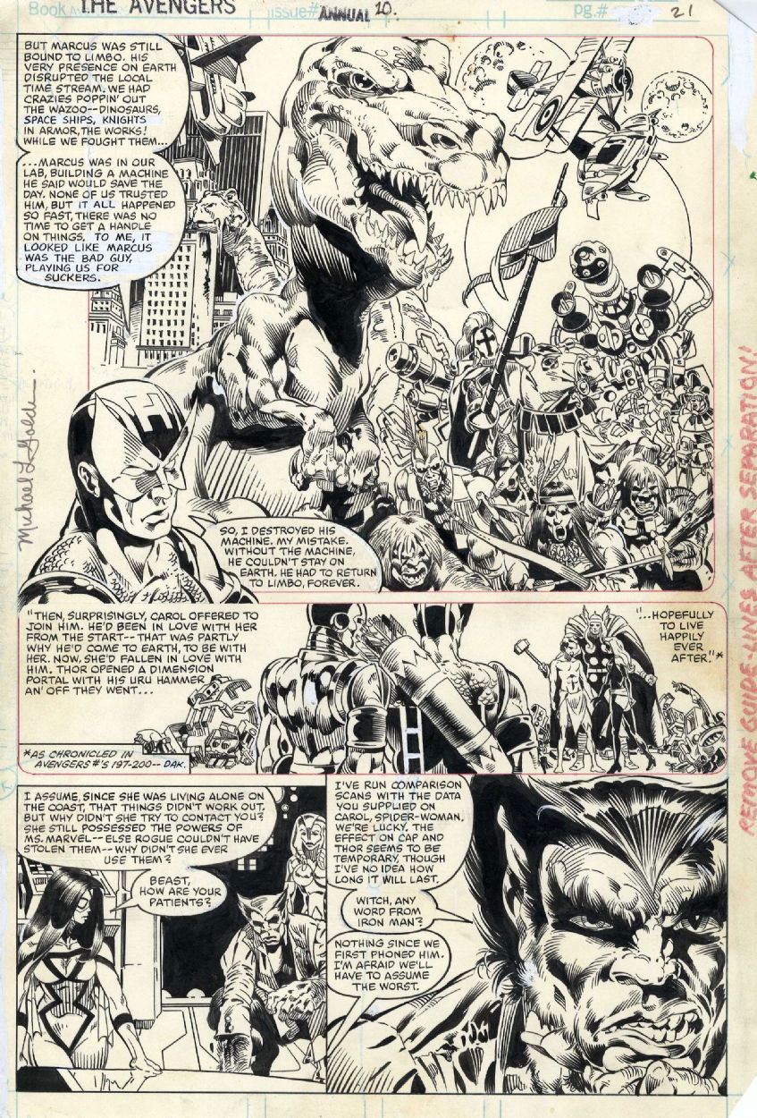 Avengers Annual 10 page 21 by Michael Golden and Amardo Gil (1981 ...